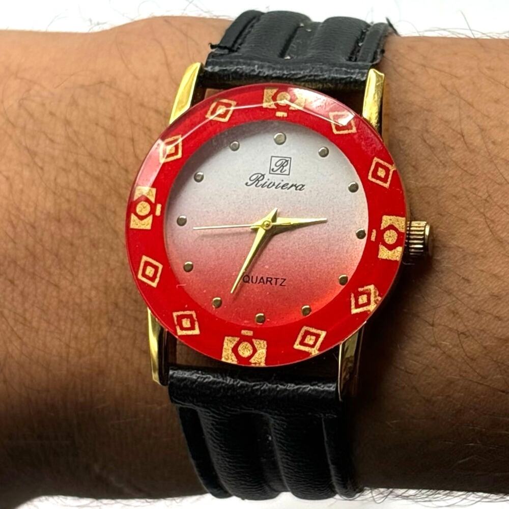 Red & Black Riviera Watch